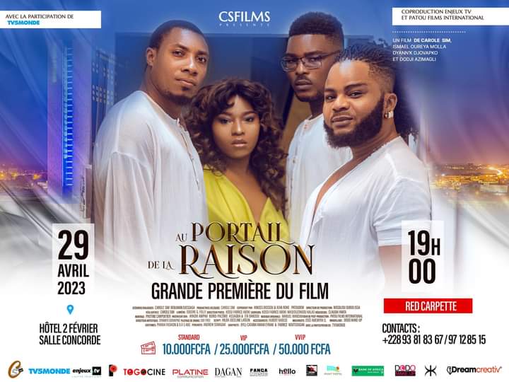 CChakiratou's tweet photo. 🎬🍿🎥
Soyez prêts à briller de mille feu!
En tout cas😉 c'est aujourd'hui Samedi, le 29 Avril 2023, on vous attend nombreux 🎉🪄🎊
Save the date
📞 InfoLines: (+228) 93818367 / 97128515
#auportaildelaraison #lefilm #grandepremiere #csfilms #hotel2fevrier https://t.co/ao1mIFAMaC