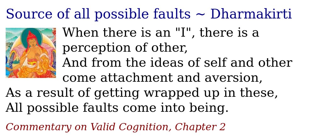 JDharmaQuotes's tweet photo. Source of all possible faults ~ Dharmakirti
https://t.co/bWo0QnJryJ https://t.co/ftXwy6Tc93