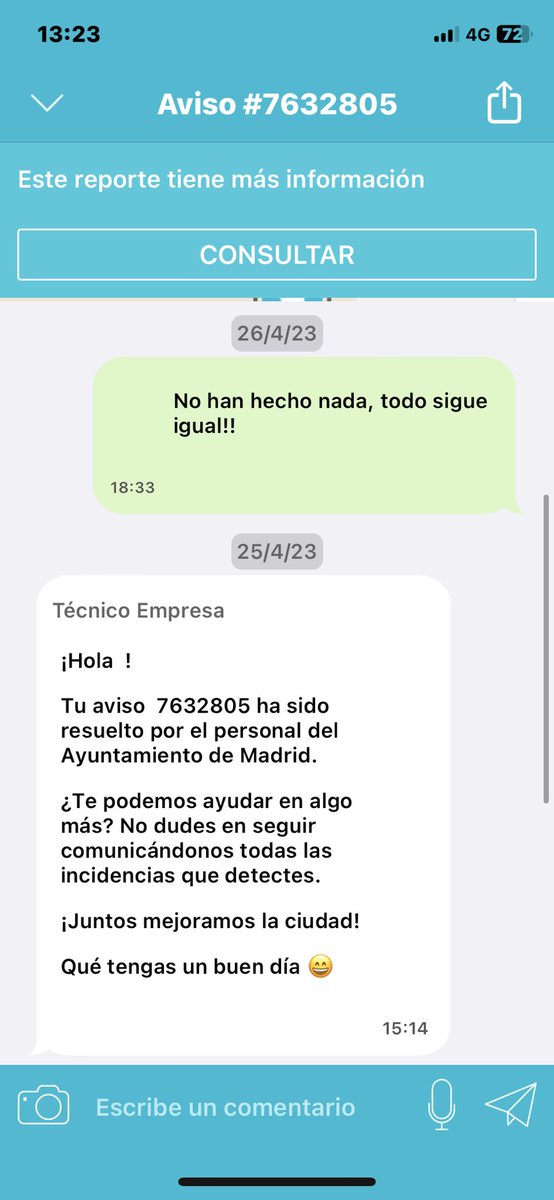 silviamun's tweet photo. @Lineamadrid @012CMadrid Se han solicitado y no se ha actuado. Lo dan como resuelto y no es asi. https://t.co/vDptZsjhNE