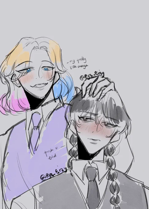 another wip that i will never finish :))   #wenclair #wenclairfanart