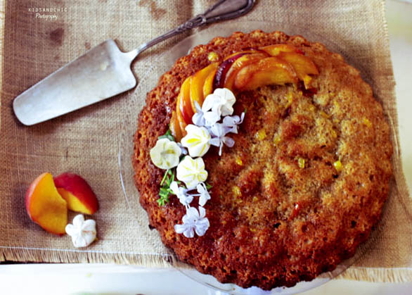 Receta artesana de Bizcocho Borracho de Melocotón  #kidsandchic blgs.co/nZ27_4