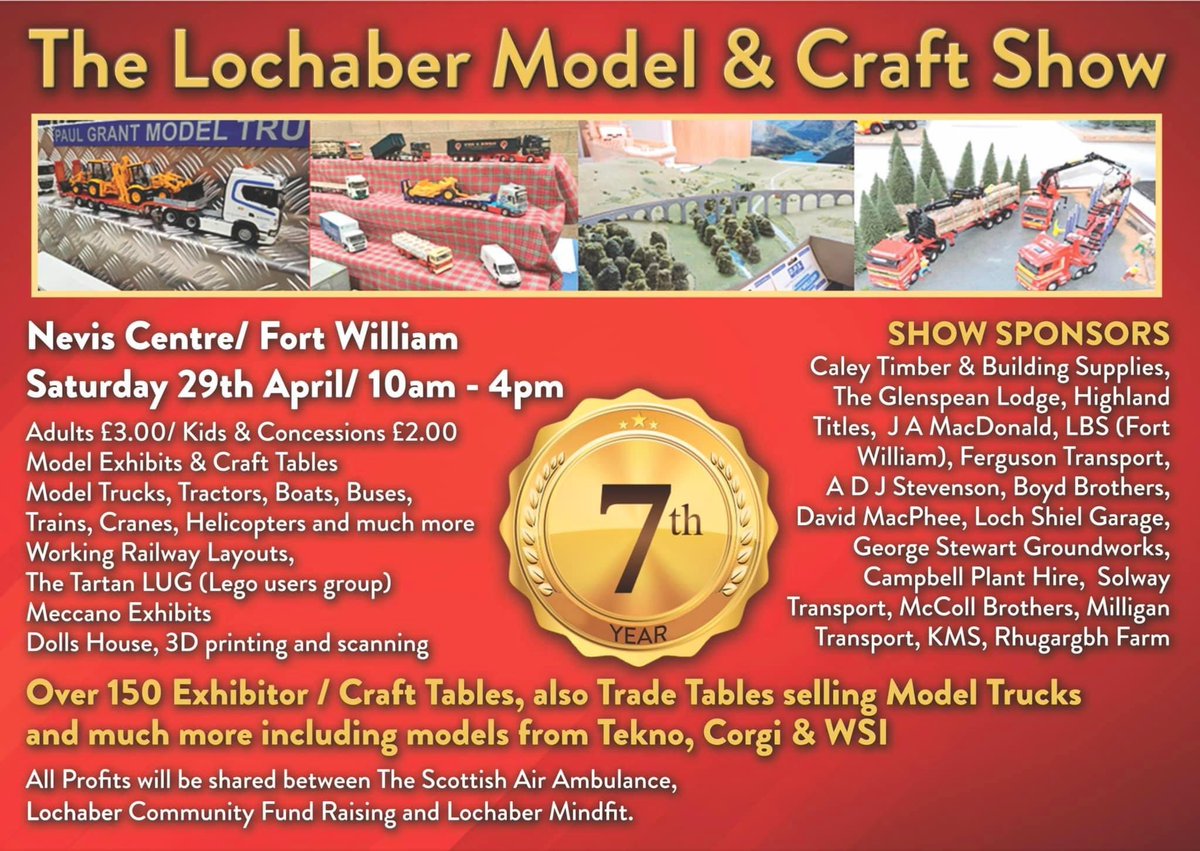 TartanLUG's tweet photo. A few of our #tartanlug members are at the Lochaber Model and Craft Show at @_NEVISCENTRE in Fort William today!Here until 4pm, come along and see some of their exciting sets and builds on display!
#LEGO #AFOL #RLUG #FortWilliam https://t.co/NS6FgNbsRT
