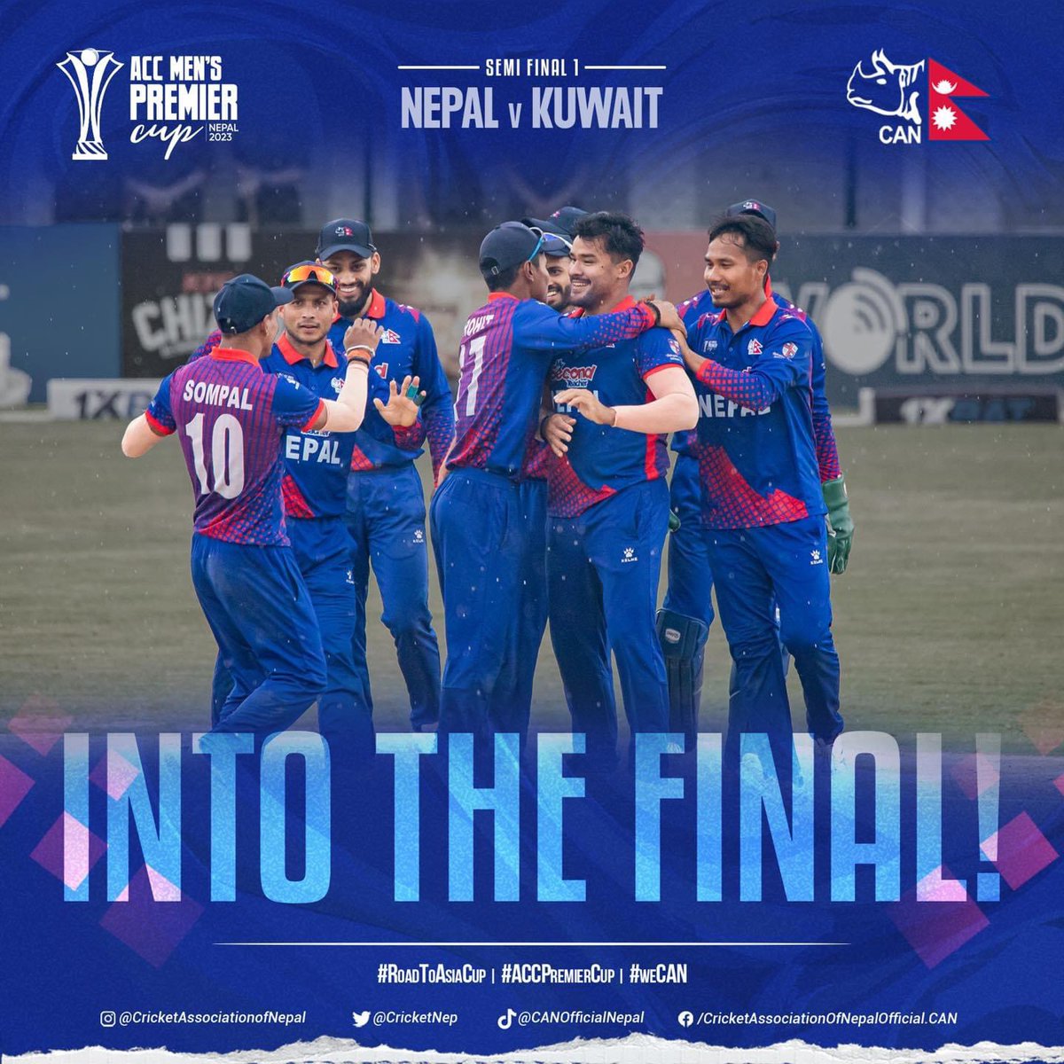 paras77's tweet photo. One win away from ASIA CUP.
Comm on boys
🇳🇵🇳🇵🇳🇵🇳🇵🇳🇵🇳🇵🇳🇵 https://t.co/rFcpPhZS6J