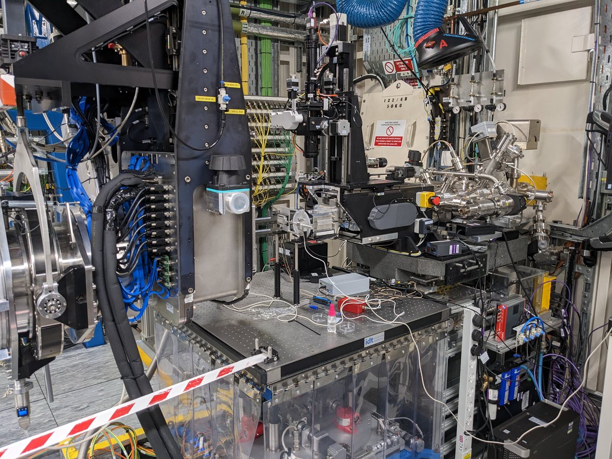 James_Bell_lab's tweet photo. From diabetes to myopia! Day 2 of data acquisition trip to @DiamondLightSou to characterise a potential therapy for high myopia. Results look promising! #synchrotron 🥯 https://t.co/7MB6ot1u35