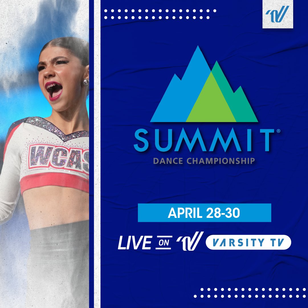 VarsityAllStar's tweet photo. Day 2️⃣ of #TheDanceSummit is about to kick off! #VarsityTV is your home for all of the action!
✨ 𝐖𝐚𝐭𝐜𝐡 𝐋𝐢𝐯𝐞: https://t.co/h8cZ0eBEtI
✨ 𝐑𝐞𝐬𝐮𝐥𝐭𝐬: https://t.co/yg63TPEWpM
✨ 𝐑𝐞𝐛𝐫𝐨𝐚𝐝𝐜𝐚𝐬𝐭: https://t.co/URJuuqkCLi https://t.co/AVTfEUyYgD