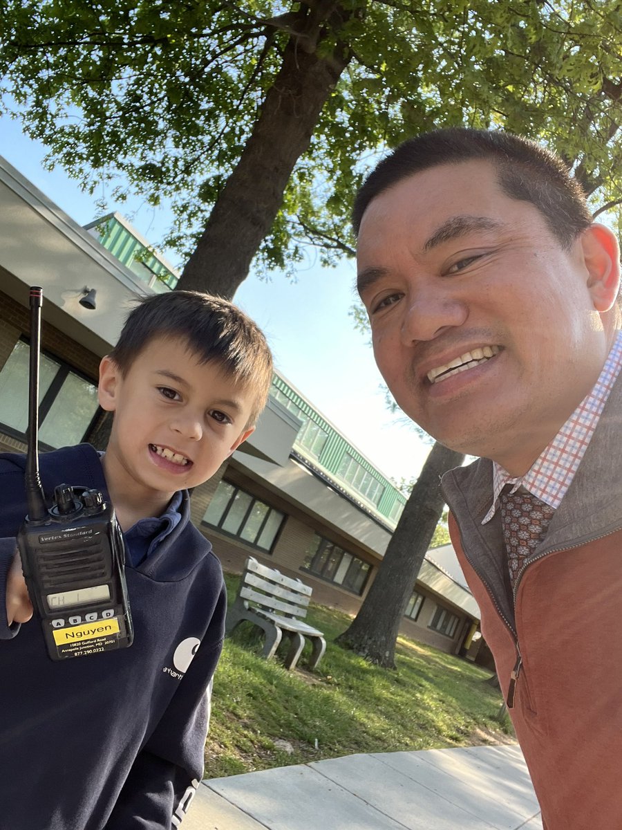 JoneLaneAP's tweet photo. My assistant to the the assistant principal for the day!  He did great! https://t.co/Ztl3svpMgq