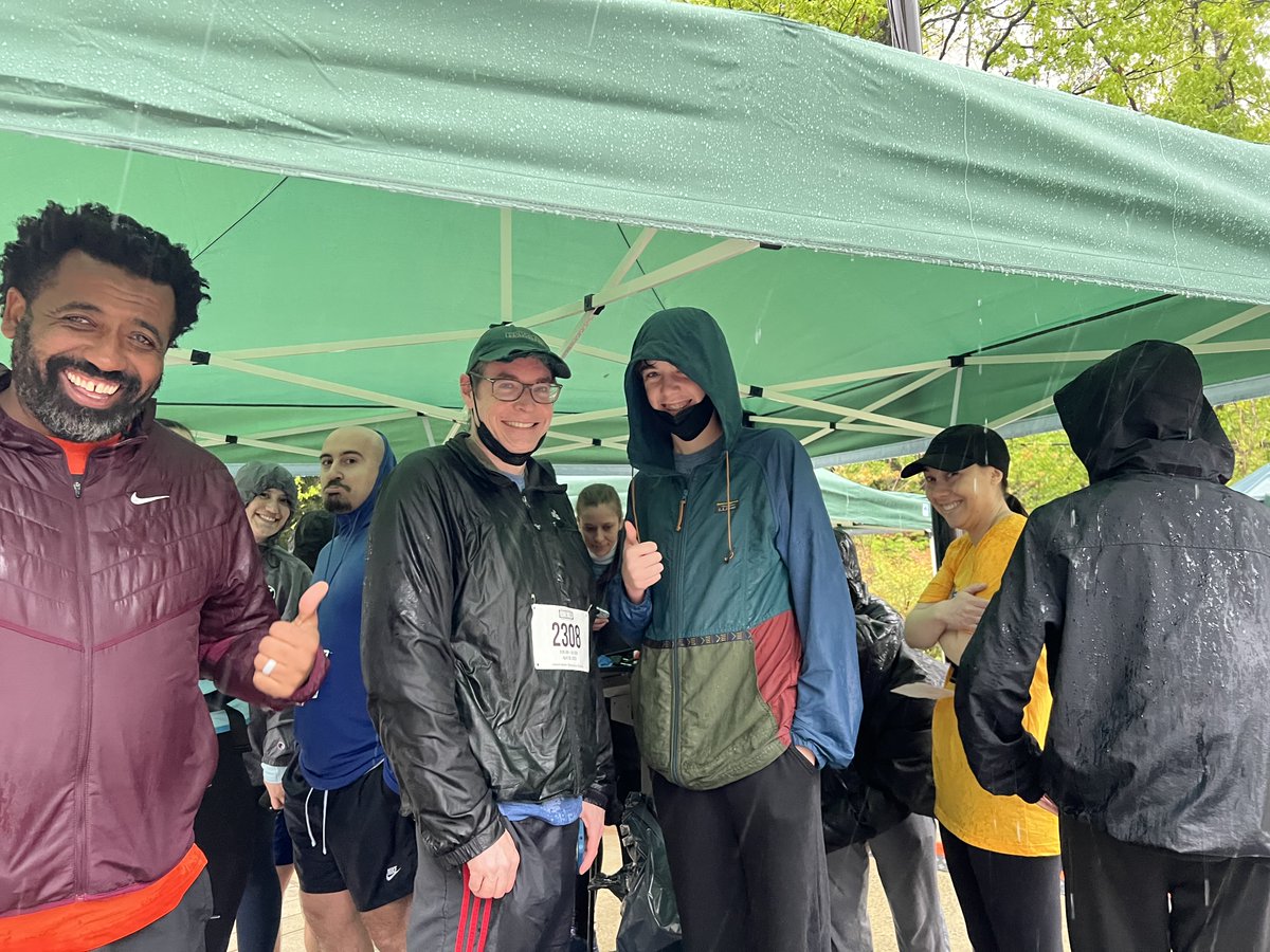 TheWCS's tweet photo. Today is our 15th #WCSRunForTheWild at the @BronxZoo and our first with rain. Nothing stops these great folks running and walking for wildlife though. Thanks to all who have come out. https://t.co/venY9d6Tkz