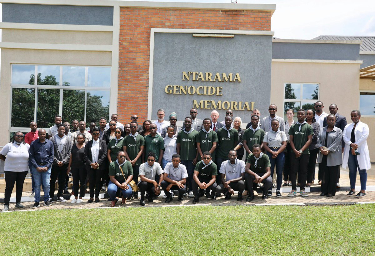 RICA_Rwanda's tweet photo. RICA paid tribute to those who lost their lives in the 1994 Genocide against the Tutsi. Leadership, faculty &amp; students visited the Ntarama Genocide Memorial &amp; held a Kwibuka29 Commeration on campus with @MutabaziRich Mayor Bugesera District &amp; @Ollegkar from MINUBUMWE. https://t.co/T52083NwSa
