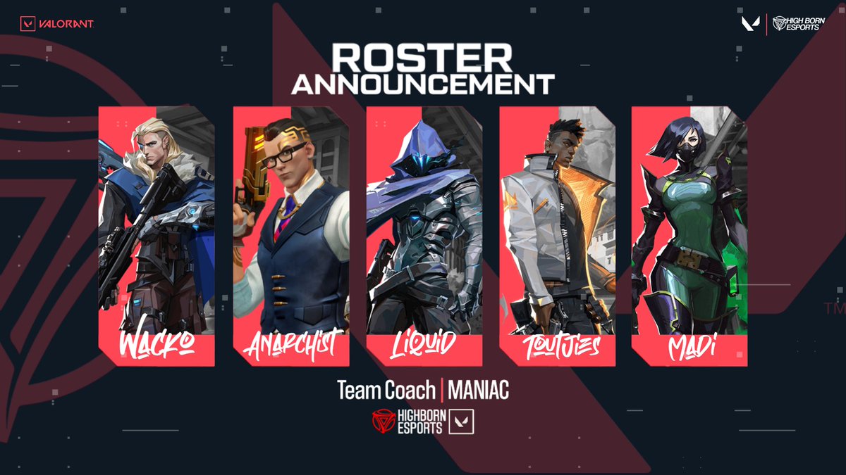 🔥Roster Announced🔥
 
VALORANT Roster For 2023 

Are ready to take on the Premier Open Beta Today

We're thrilled to compete on Ascent and showcase our skills. Don't miss out, 

@HBZa_Liquid 
<a href="/SleeplessTwitch/">HBZa_Maniac</a> 
<a href="/Anarrch1st/">Ana</a> 
<a href="/luvjadenn/">bitterbloom</a> 
<a href="/Toutjies03/">Toutjies</a>
<a href="/HBZa_Madi/">HBZa_Madi</a>