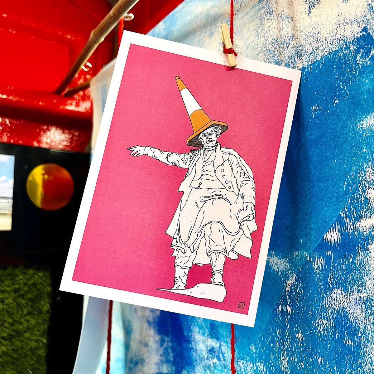 vanessacube_'s tweet photo. It’s that time of year again - @MedwayArtBox Sweeps Festival Art Swap! Of course that meant I had to put a couple of Waghorns in there… #artswap #medway #sweepsfestival https://t.co/0lGLtOrAIV