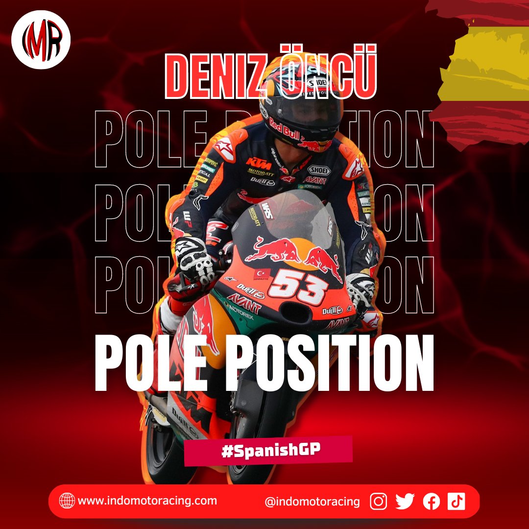 Deniz Öncü berhasil meraih Pole Position di Jerez🔥

#motogp #indomotoracing #motogp2023 #SpanishGP #moto3 #ktm #ktmajo
