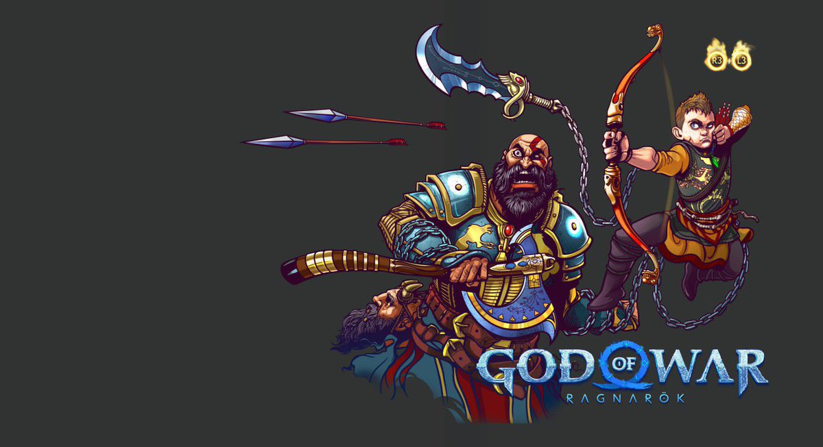 #GodofWar wallpaper.
#ComicArt #digitalart #gameart