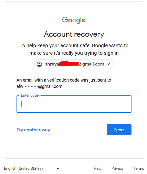 imprafullmishra's tweet photo. Hey @Google @GoogleIndia @gmail , i am facing a issue while reset  the password of one of my email which is linked to another email but when i try to reset password then verification code is not received on that alternate email, please assist asap, thanks! 
cc @alwaysprafull https://t.co/1yLloMuNG8
