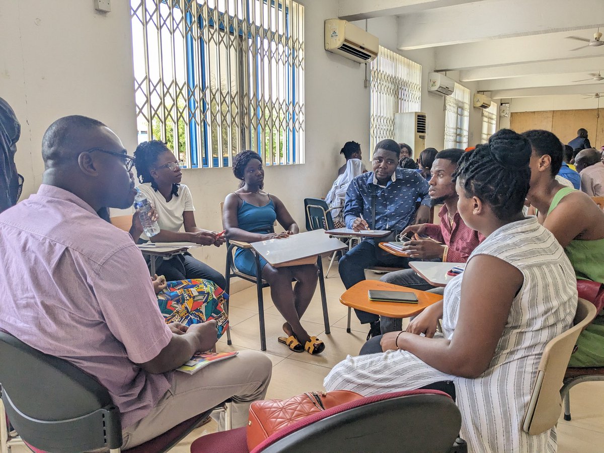 BarcampKasoa's tweet photo. Group mentoring session @ #bckasoa: 
Zaina Adamu @ZainaAdamu - Global Communications Expert|Former CNN Journalist|Author| Founder, Ghana Girls Rising - sharing &amp; engaging Barcampers about #journalism, #communications,  etc  

#Barcamp #Kasoa
#BarcampKasoa https://t.co/EYKsWXnLA1