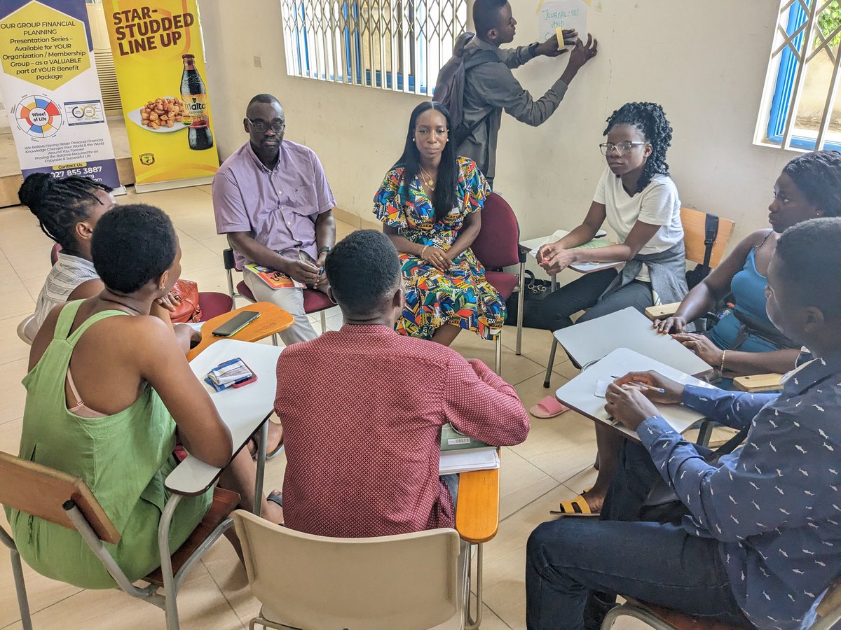 BarcampKasoa's tweet photo. Group mentoring session @ #bckasoa: 
Zaina Adamu @ZainaAdamu - Global Communications Expert|Former CNN Journalist|Author| Founder, Ghana Girls Rising - sharing &amp; engaging Barcampers about #journalism, #communications,  etc  

#Barcamp #Kasoa
#BarcampKasoa https://t.co/EYKsWXnLA1