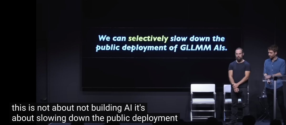 conspiracymill's tweet photo. "This isn't about slowing down AI, it's about limiting the public's access to AI." 🤓🧐 https://t.co/t9oP8V8Y6Q #CenterforHumaneTechnology🤖 https://t.co/FGtKhww3Vs