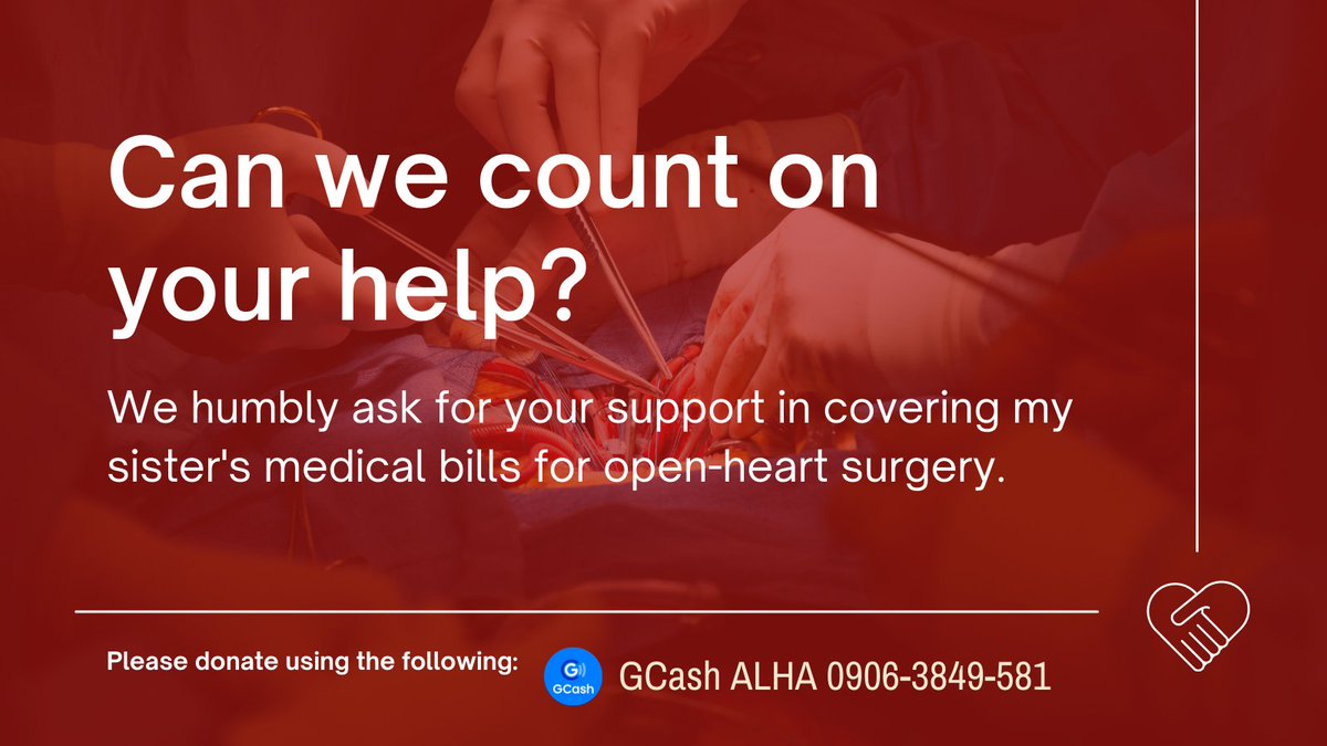 Good evening #commstwt
My sister is set to undergo surgery at the Philippine Heart Center this weekend due to congenital heart disease. She urgently needs to fix her VSD and pulmonary stenosis for a chance at a healthy life.