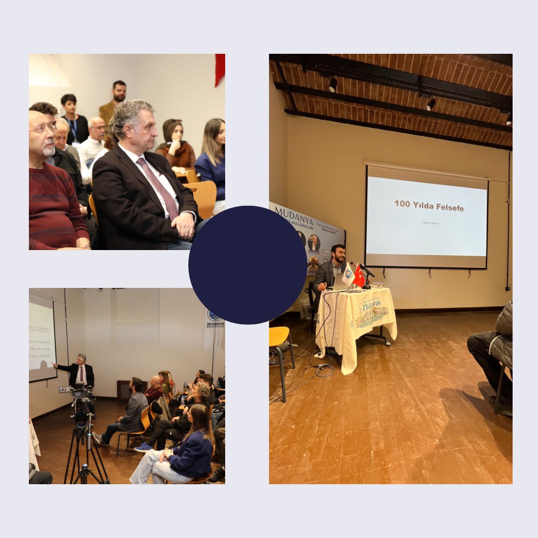 BUUFelsefe's tweet photo. Mudanya | Felsefe Buluşmaları 💜

Prof. Dr. A. Kadir Çüçen ile Dr. Öğr. Üyesi Mehmet Fatih Elmas’ın düzenlediği ve Remzi Demir’in katılımı ile gerçekleştirdiğimiz “Felsefenin Yüzyılı” etkinliğine bölümümüz ve topluluğumuz olarak katılım sağladık.🙆‍♀️ https://t.co/Hp64usMUWR