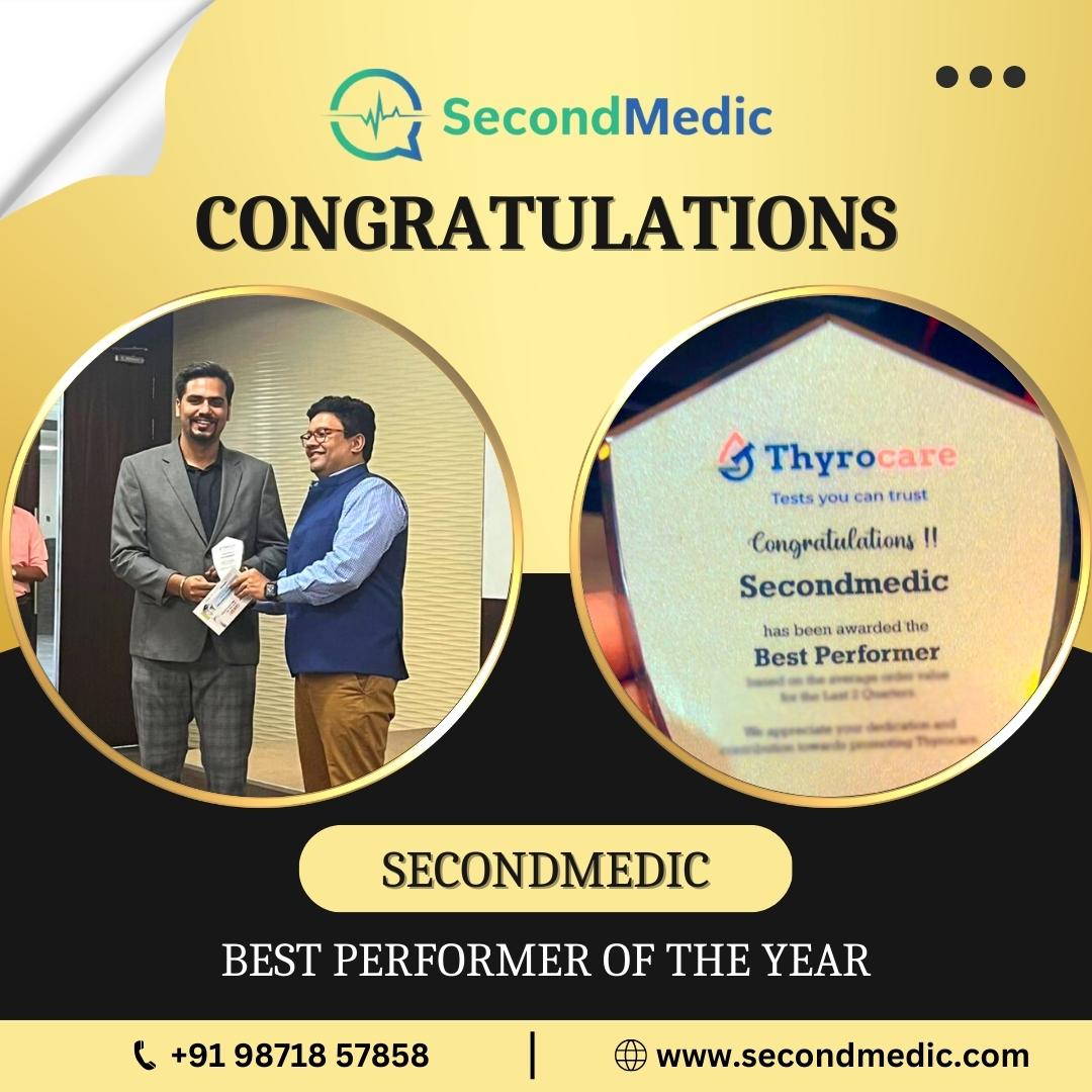 second_medic's tweet photo. Exciting news! We are thrilled to announce that SecondMedic has been awarded by Thyrocare for our outstanding performance in revenue!
Find Us at https://t.co/BrOtw5iZLW
Contact Us at +919871857858
#secondmedic #Thyrocare #healthcarestartup #awardwinner #healthcaresolutions https://t.co/14NbhV2NDN