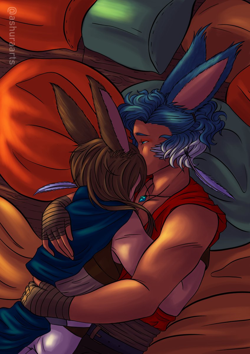 ashura_arts's tweet photo. My collaboration with Falindae and CyrilOdahviing on AO3 for the @ffxivbb ! Their story, “As We Should Be”, is a beautiful romance.
Art by me.

Title: “As We Should Be”
Pairing: OC/OC
Rating: Explicit/SFW
Warning: Graphic depictions of violence.
AO3: https://t.co/dNtwFJ7BbD https://t.co/d5gEnNP25g