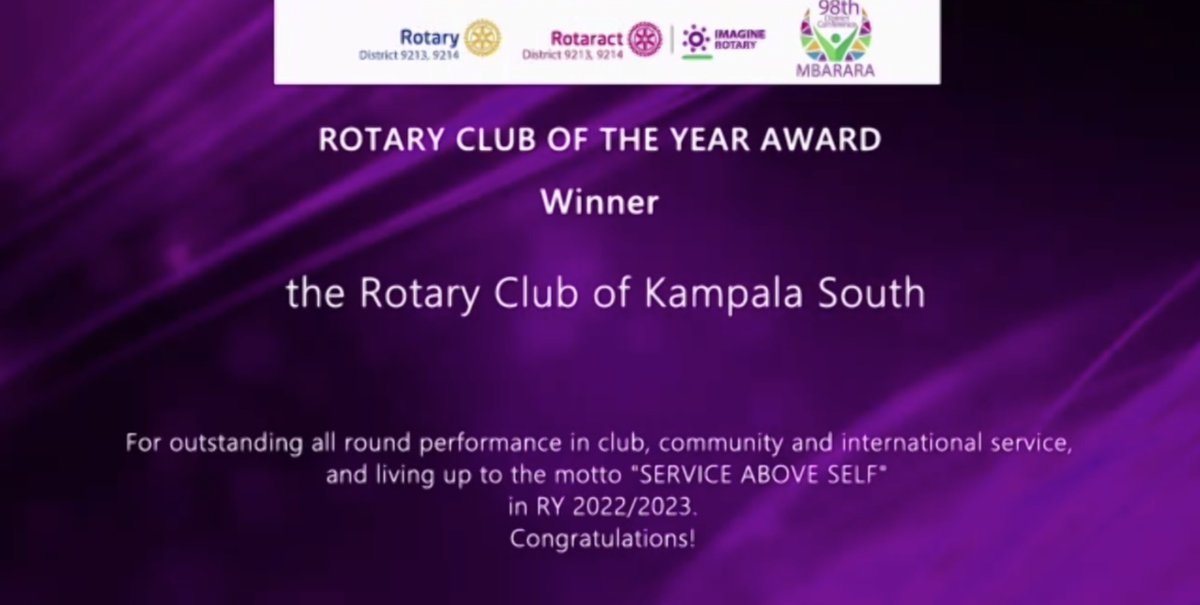 KampalaSouth's tweet photo. #BREAKING
Noticed the change in our Bio?
We are the  Rotary Club of the Year 2022/23 🥳🥳🥳🥳🥳🥳🥳🥳🥳🥳🥳🥳🥳🥳🥳🥳🥳🥳🥳🥳🥳🥳🥳
#DISCON98 
#SERVICEABOVESELF 
#WINNING https://t.co/TpG302VfQz
