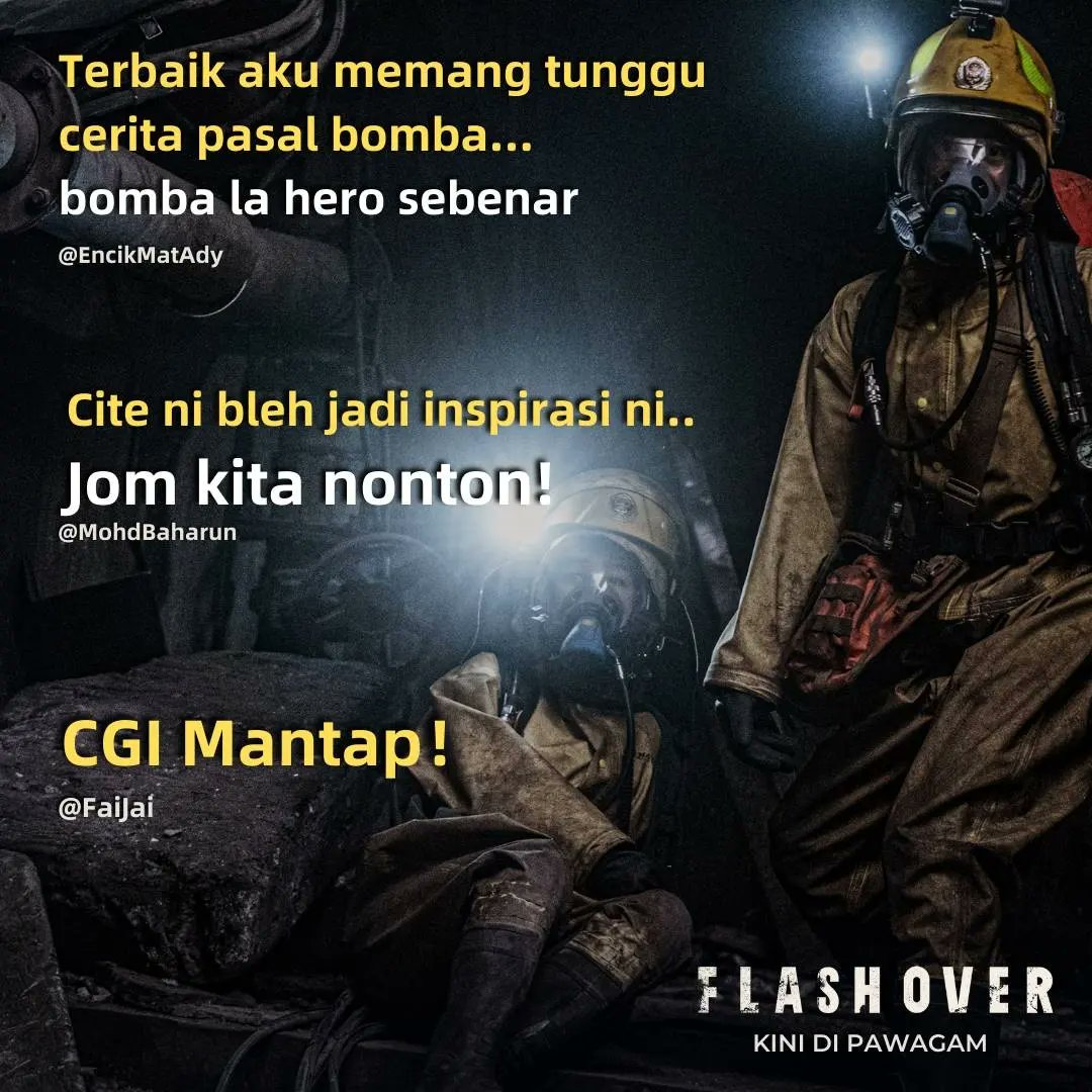 mmCineplexes's tweet image. Selamatkan nyawa atau padamkan api? #Flashover kini di pawagam, saksikan keputusan abang bomba di pawagam mmC sekarang!

#GSCMovies #disastermovie #ChineseMovies #firefighters #actionpacked #thrilling #heroism