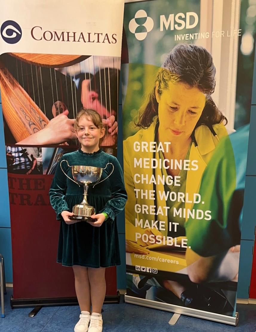 SNPKanturk's tweet photo. Congratulations to our pupil who won the under 12 singing competition at the Cork County Fleadh Cheoil in Bandon todays. We are very proud of our County champion and wish her all the best in the Munster Fleadh Cheoil. https://t.co/CskqwPT3M0