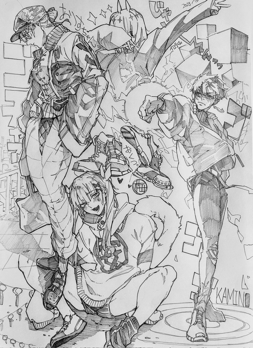 #今月描いた絵を晒そう  落書きのビジュが良かった