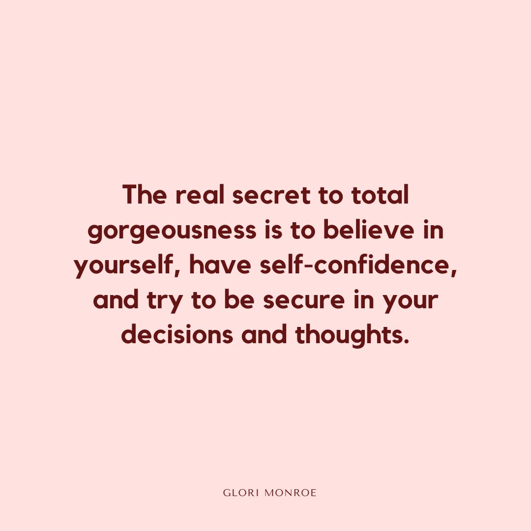 Glori_Monroe's tweet photo. The real secret to total gorgeousness is to believe in yourself, have self-confidence, and try to be secure in your decisions and thoughts.
#glorimonroe #empowerment #woman #motivation https://t.co/r5T91LSf0W