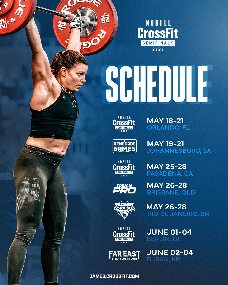 The CrossFit Games on Twitter "View the schedule and get tickets