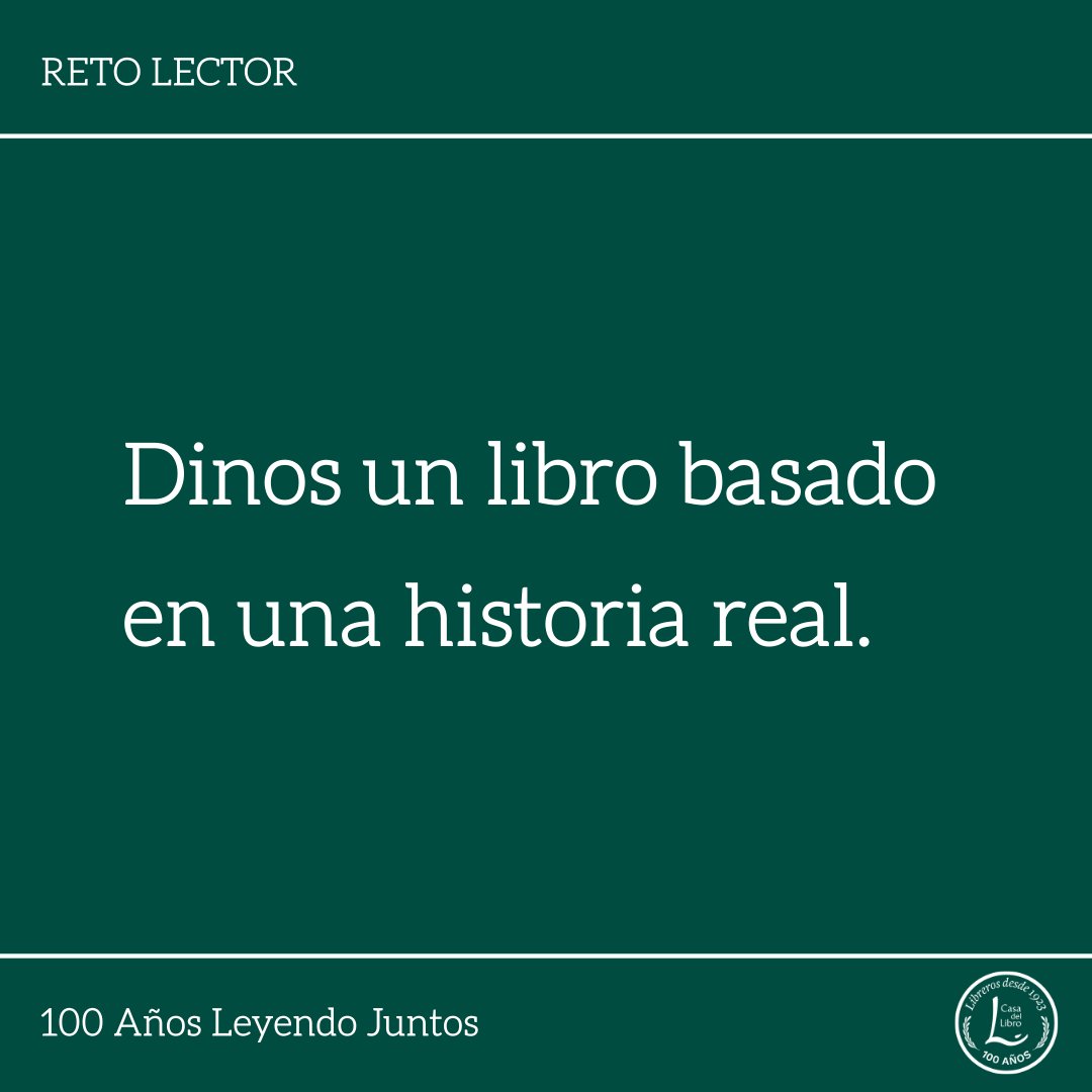 casadellibro's tweet photo. ¿Te apuntas al #RetoLector de la semana? 👇 https://t.co/a5jzr7gJ5a