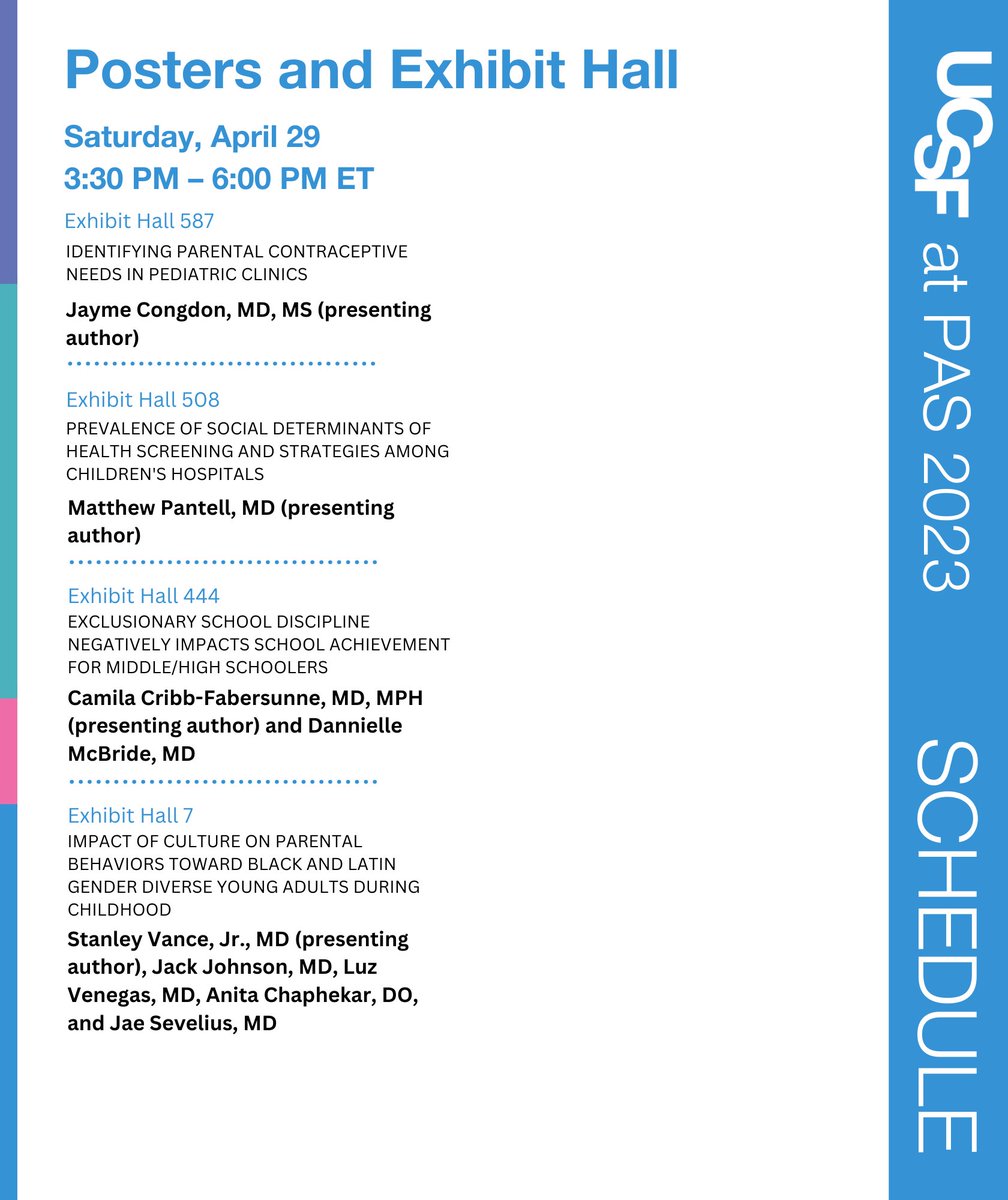 UCSFPediatrics's tweet photo. Today is going to be an incredible day at #PAS2023, with inspiring talks from our exceptional presenters! From groundbreaking research in pediatric medicine to leadership presence development, you won't want to miss what they have to share. See you there!
#UCSFatPAS https://t.co/wxP0i6Bb4C