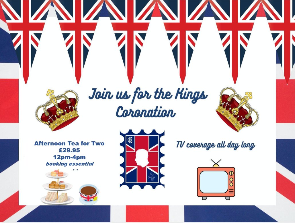 #Coronation at the Castle Bromwich Hall Hotel #CoronationWeekend #Coronation2023 celebrate HRH King Charles's coronation together over afternoon tea! 0121 748 0030 for reservations!