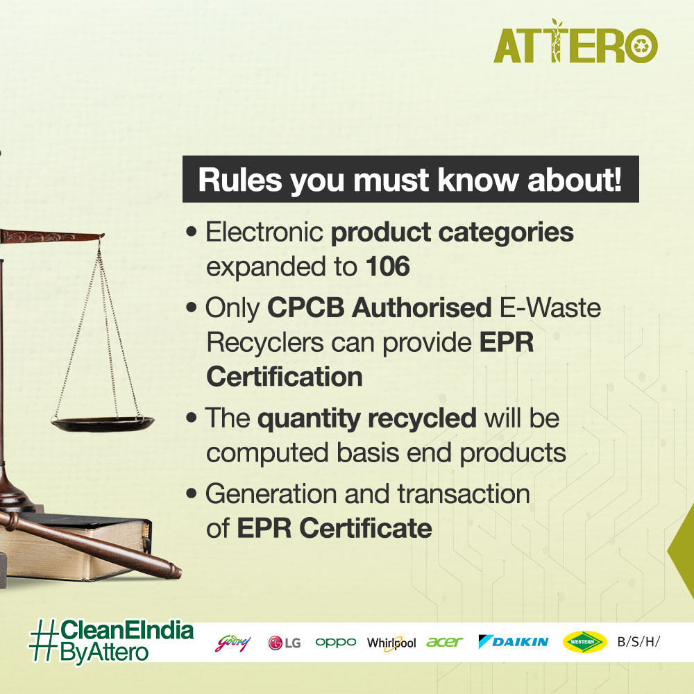 AtteroIndia's tweet photo. Step into a new era of sustainability with Attero! Stay tuned to know more about the New E-Waste EPR Rules 2022 that are in effect since 1st April.
Call us for a doorstep pickup: +1800-102-9882
#Attero #Sustainability #EPR #Ewaste #NewRules #SustainableFuture #EPRRules https://t.co/M78YQXbas9