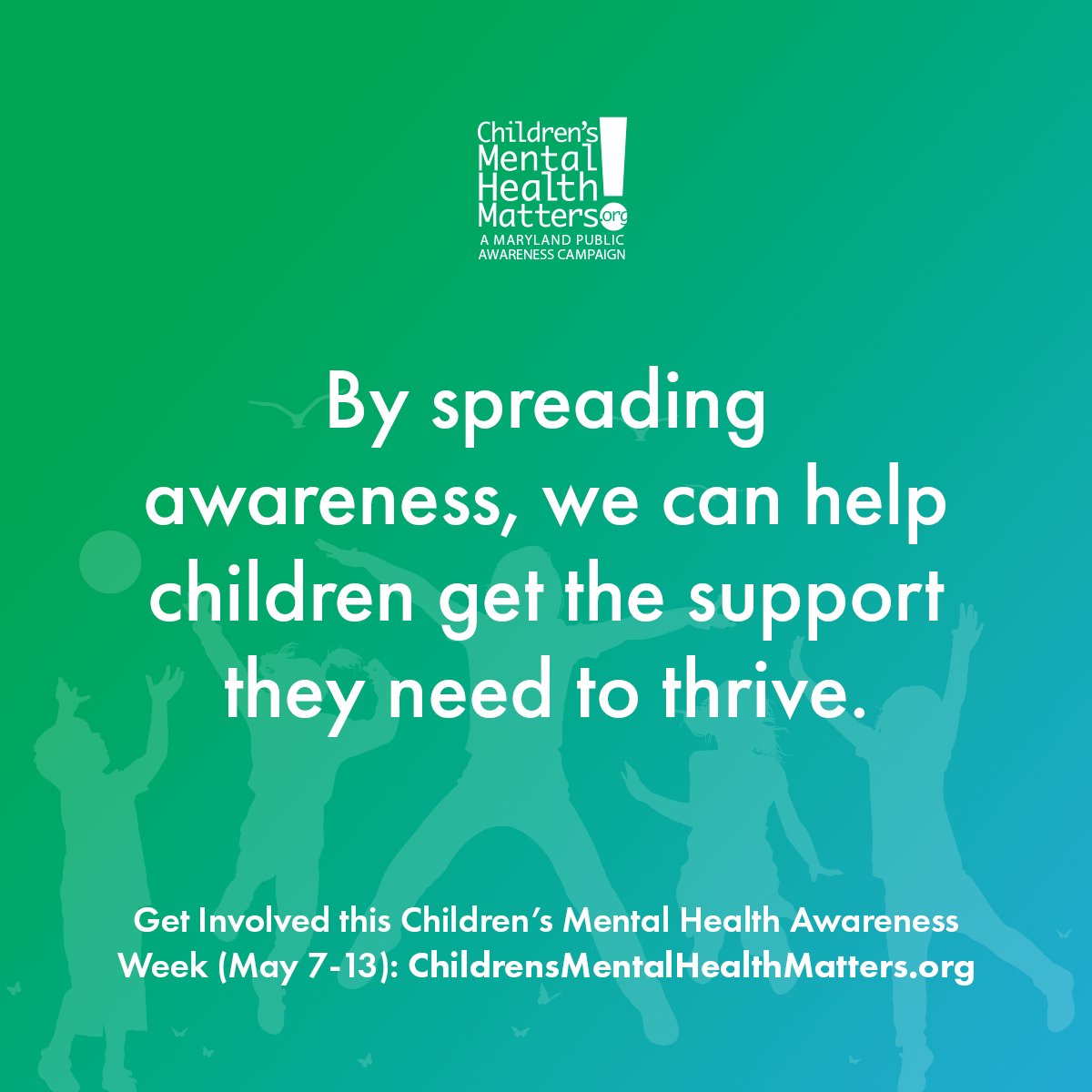 Help reduce stigma and raise awareness around the importance of children’s mental health by signing up as a <a href="/ChildrensMHM/">Children's Mental Health Matters!</a> 2023 School or Community Champion: ChildrensMentalHealthMatters.org.