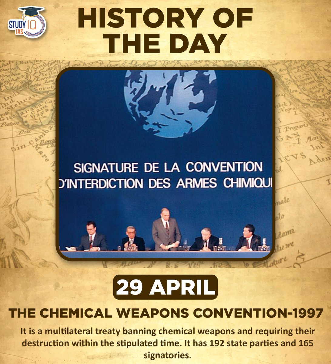 upsciq's tweet photo. #historyoftheday #thechemicalweaponsconvention #multilateraltreaty #chemicalweapons #signatories #upsc #cse #ips #ias #upscias #upsccse https://t.co/3DAN2qYJVx
