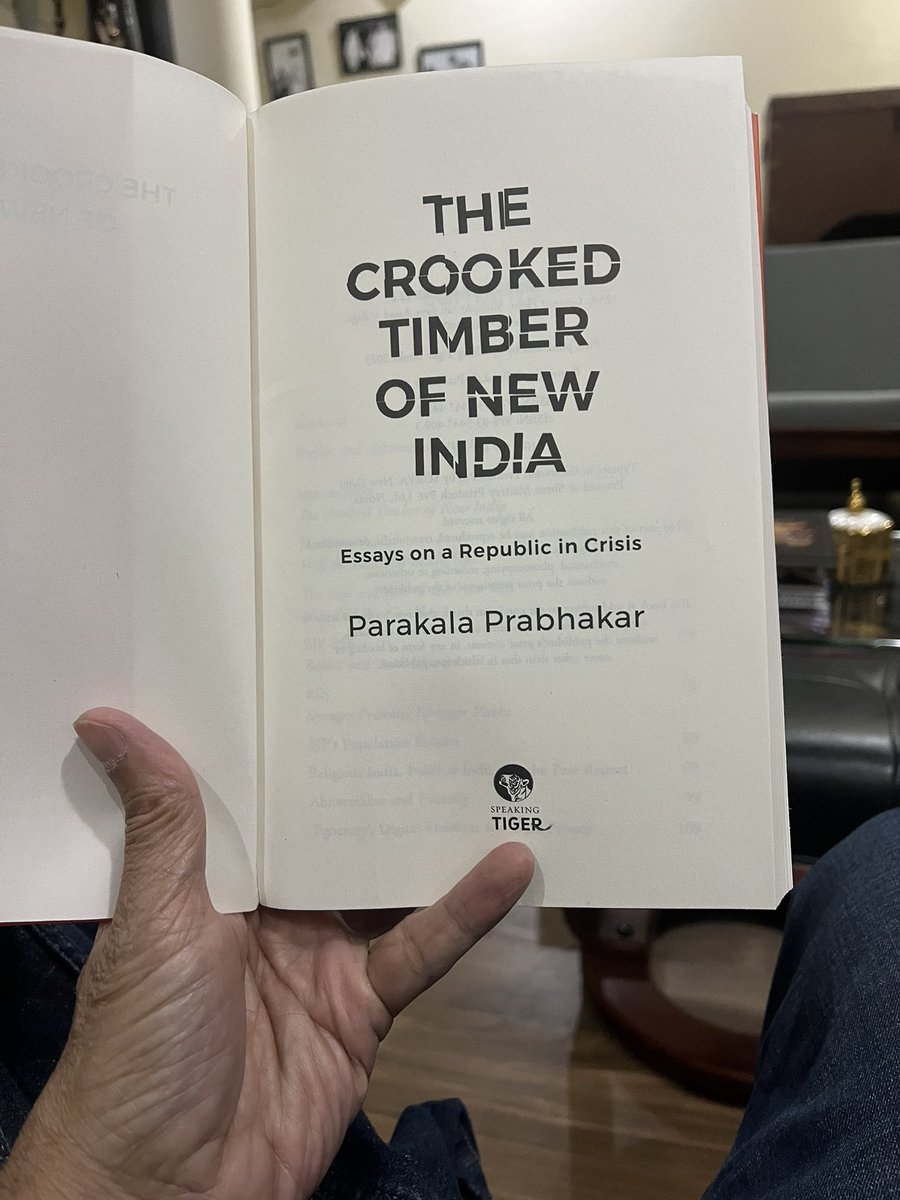 Here they are, finally. Author’s copies of The Crooked Timber Of New India : Essays on a Republic in Crisis Just received. @Barugaru1 @speakingtiger14 @TDogra