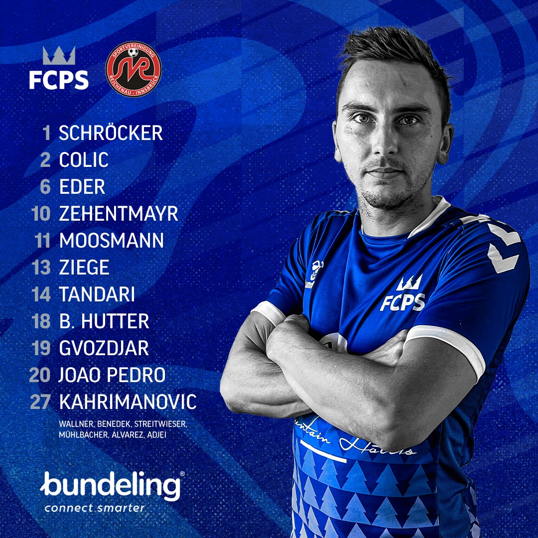 FCPSen's tweet photo. Today's Starting Line-Up 💙⏫

Niklas Mühlbacher's Farewell Match 

#Pinzgau23 #MountainousPineBlues #OnwardTogether https://t.co/a4PZJEqJpB