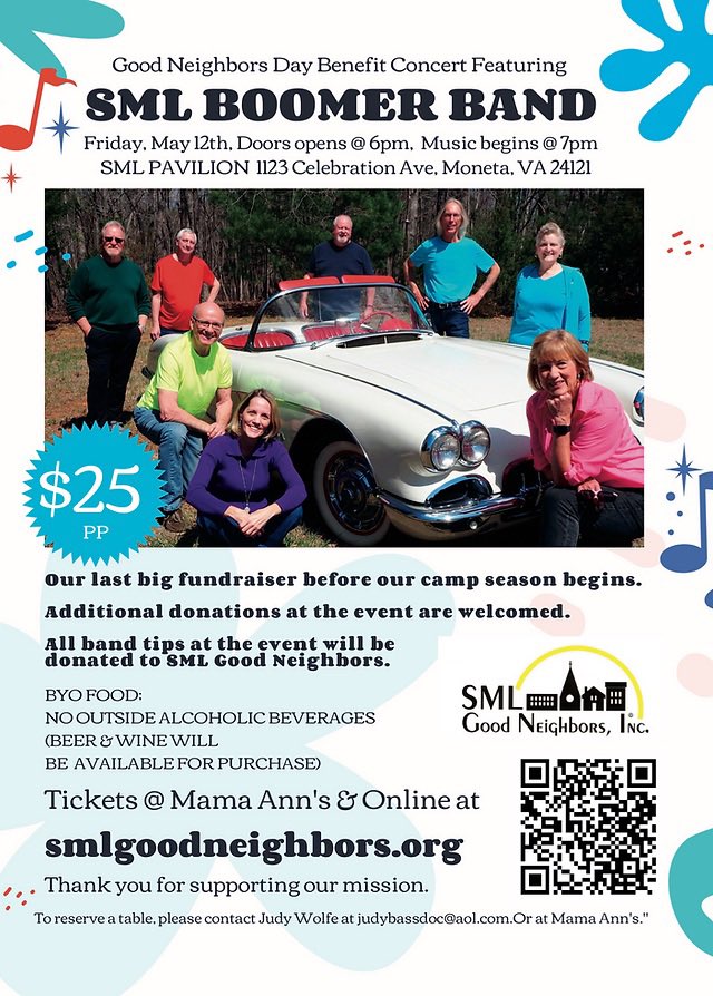 smlgoodneighbors.org/gndayconcert GRAB YOUR TICKETS TODAY 

#smlva #smithmountainlake #swva