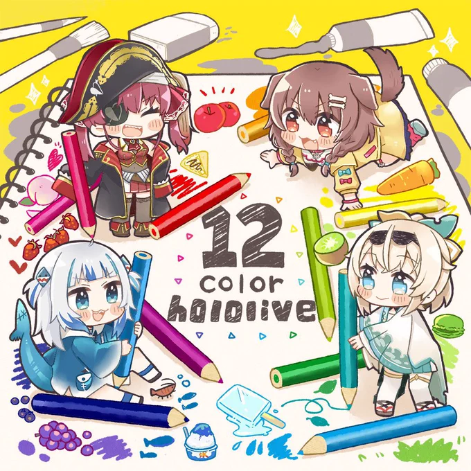 明日の #ホロクル5th は新グッズや前回作った新刊や少数ですがグッズなど載せきれなかったグッズも持って行きますので宜しくお願いいたします!。  スペース【G-03】そこそこ幸せな生活 にてお待ちしております