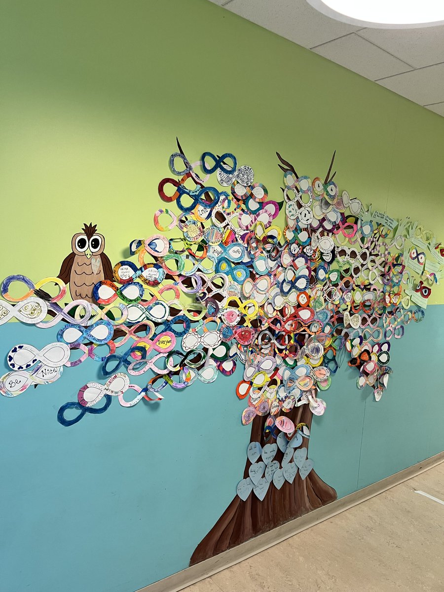 Our infinity Tree was created to represent neurodiversity. This “describes the idea that people experience and interact with the world around them in many different ways; there is no one “right” way of thinking, learning, and behaving. #AutismAwareness