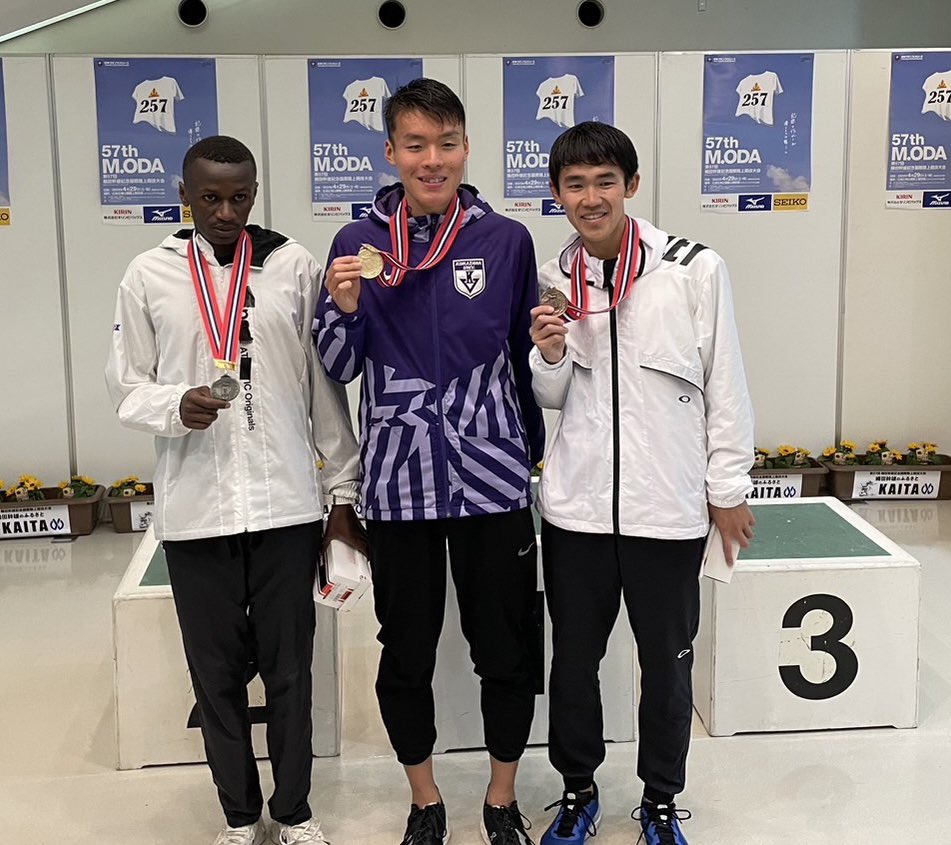 織田記念5000m13分29秒21の3位🥉で自己ベストでした！

次はゴールデングランプリ！