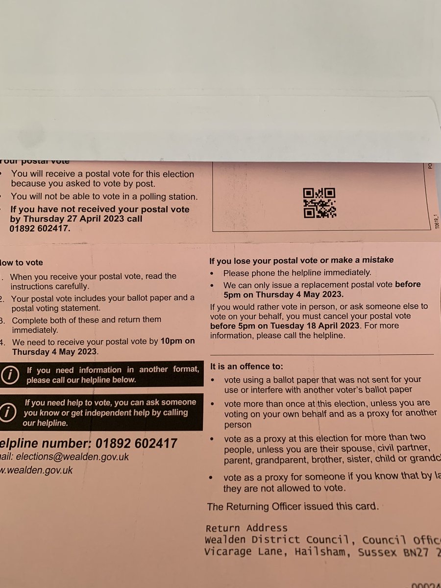 JuliaRLofts's tweet photo. @wealdendistrict How much money have you wasted??? Another letter... working backwards?! #Elections2023 Real mess! https://t.co/7hFBhbOTQP