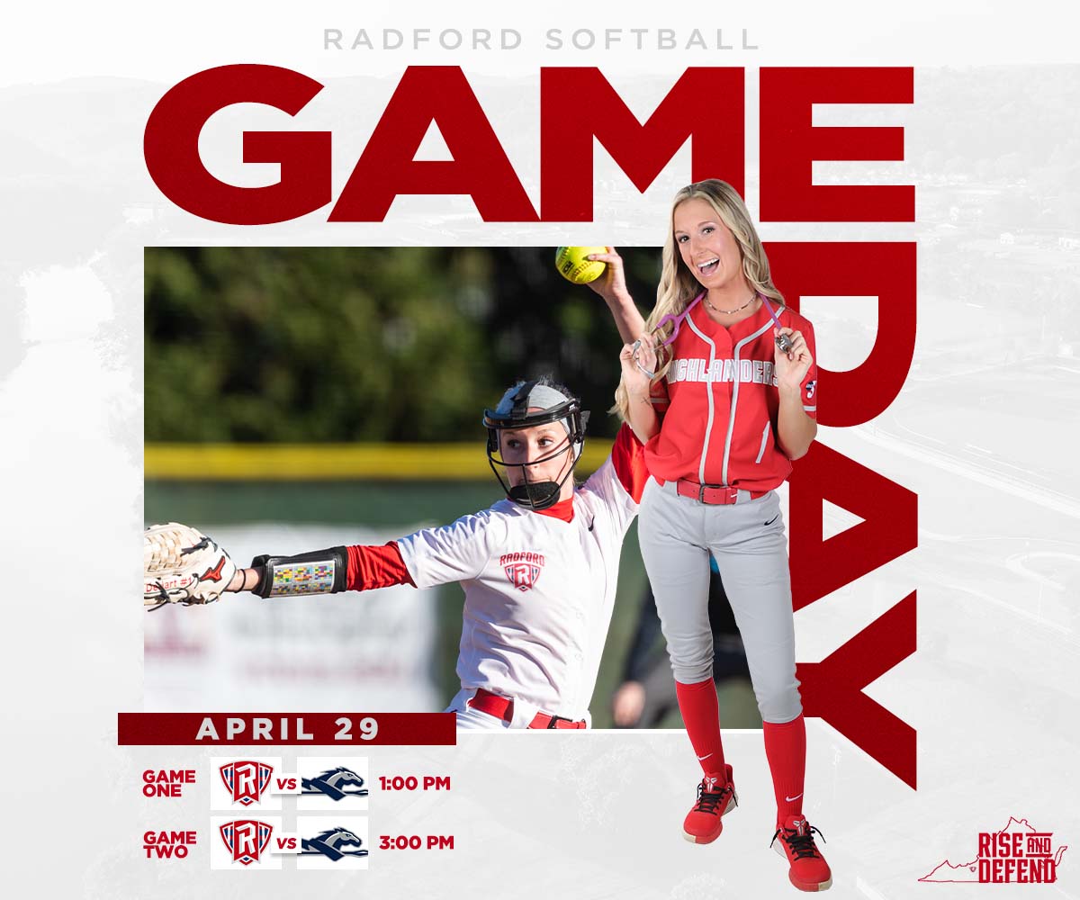 RadfordSoftball's tweet photo. It's a SENIOR DAY doubleheader at the park today! Come out and support Abby, Skyler and Laura pregame!

🆚 Longwood
📌 Radford, Va.
🕐 1:00/3:00 PM
📊 https://t.co/yLVA5y2Ivd

#RiseAndDefend https://t.co/gTm1lGZHDW