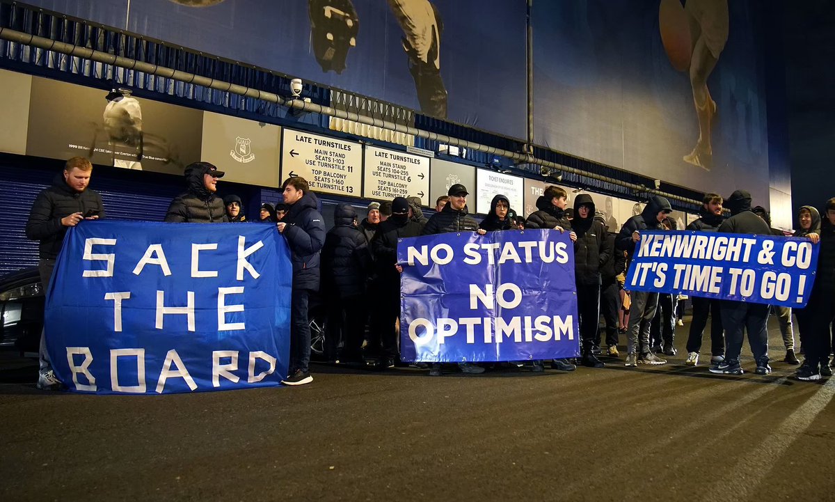 Everton are in the position they are in because of the fans. Bill has given them everything they’ve asked for. New owner, £600m on players, ground, they have booed and terrorised every manager and player they don’t like for years. It’s the fans fault