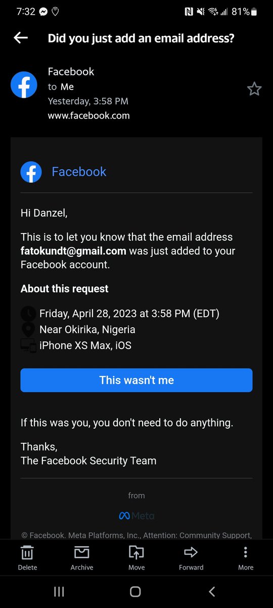 DanzelJones's tweet photo. @facebook I have tried numerous times to report that my Facebook account was hacked, and I'm not getting the email to tell me how to regain my access back. This is the individual that has caused the issue. https://t.co/Y7fQg5bkZX