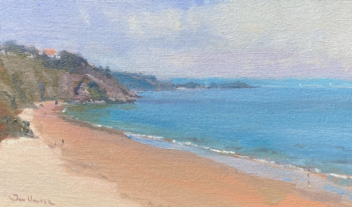 Tenby North Beach towards Monkstone 

Oil on a 6”x 10” canvas panel. More details on my website at jonhouser.co.uk
