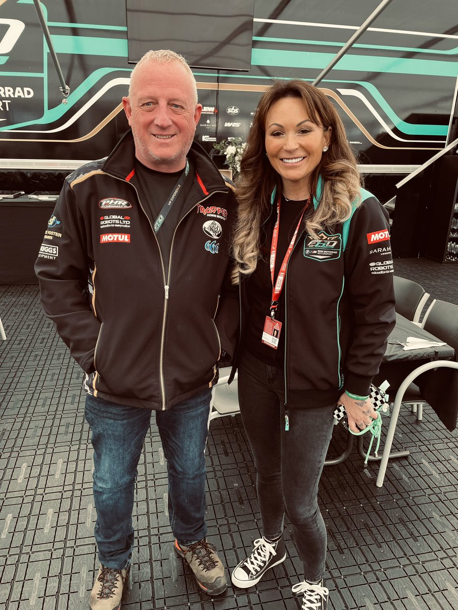 FarnellPaul's tweet photo. Not every day you meet a British Superbike team owner….  Great VIP day with FHO Racing !! https://t.co/J4PP1IUdzG