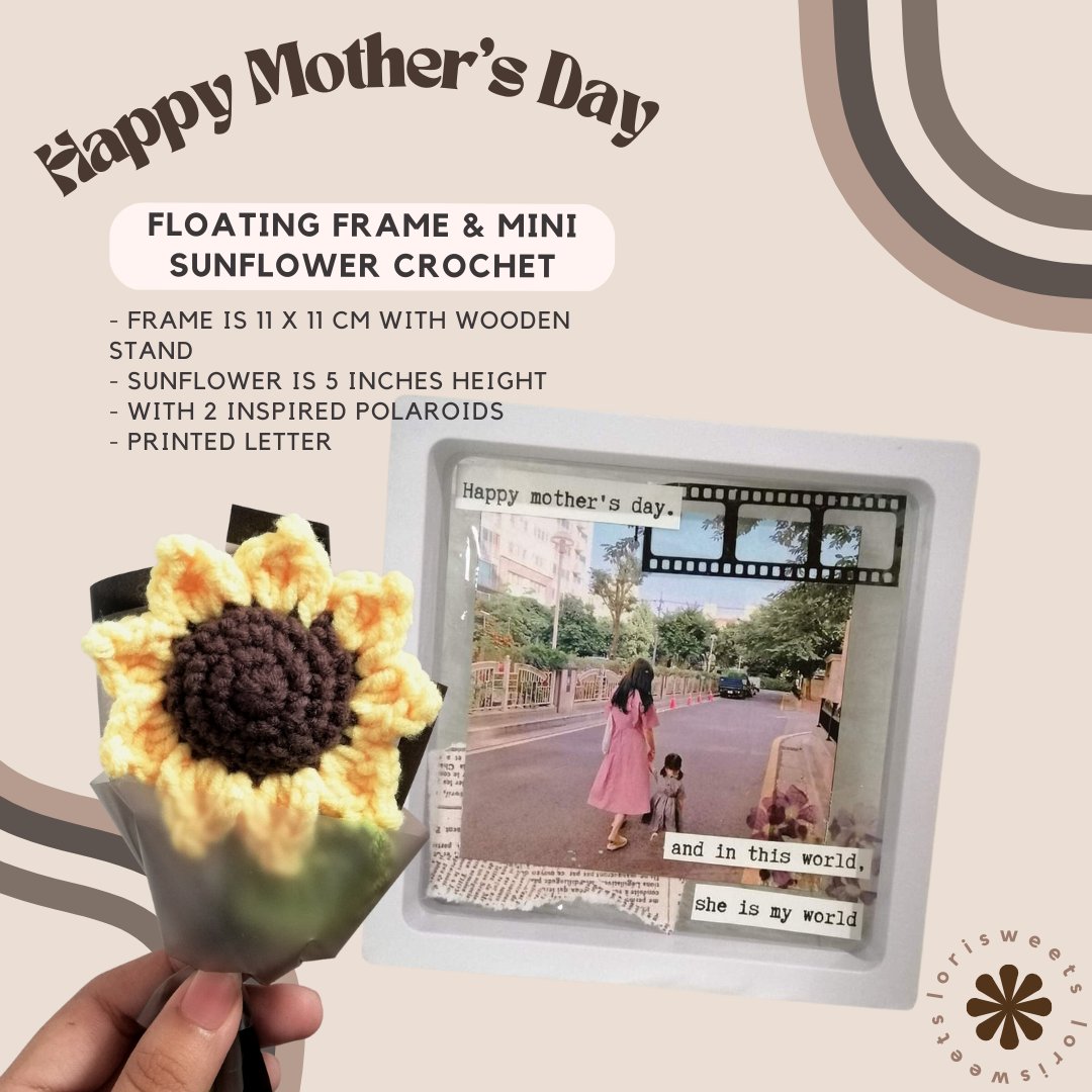 lorisweets_'s tweet photo. MOTHER'S DAY IS NEAR!! 
Have you already think about what to give to your dearest mom? 🤔

Here's our bundles for mother's day! 🌻

Tip: crochet is best gift bc it doesn't wither you can also add frame &amp; vintage letter that will surely flutter your heart's mom! 💗

pls see reply: https://t.co/rpcI1MXmHd