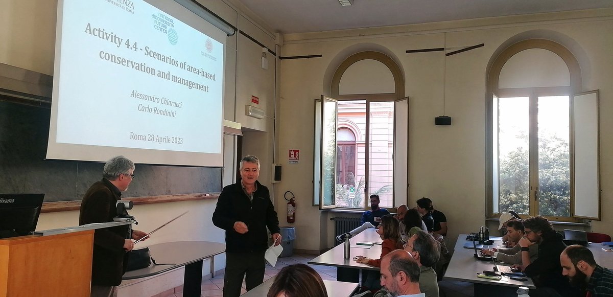 global_mammal's tweet photo. Yesterday we were pleased to host a very interesting Conference at the Zoology of Sapienza: Spoke 4 - Activity 4
"Scenarios of Area-based conservation planning and management" with coordinators: Alessandro Chiarucci &amp; Carlo Rondinini @Dendrocene @carlo_rondinini @alechi66 #BiGeA https://t.co/Fh0aFjHNpC